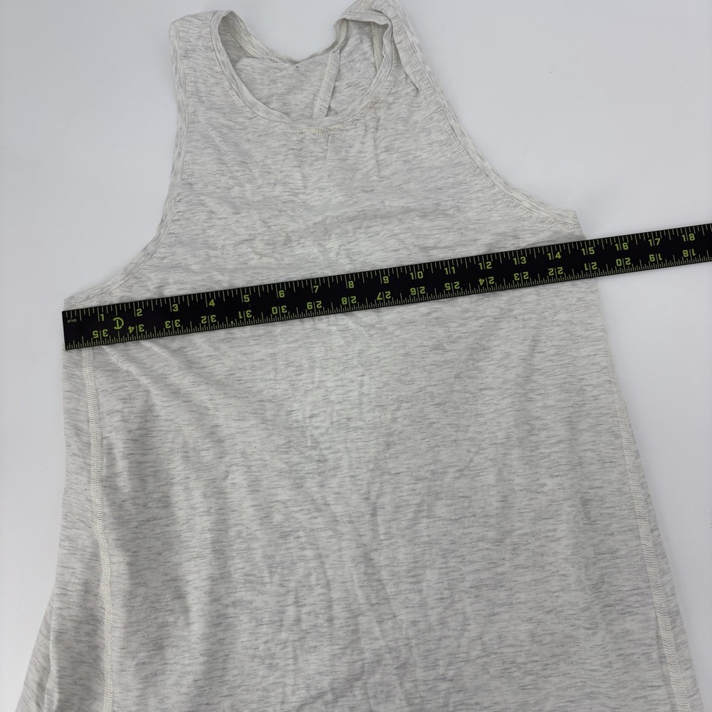 Lululemon Tie It Back Tank Top Gray Women's Size 4/6 Logo Sleeveless *Read Desc - Picture 4 of 5